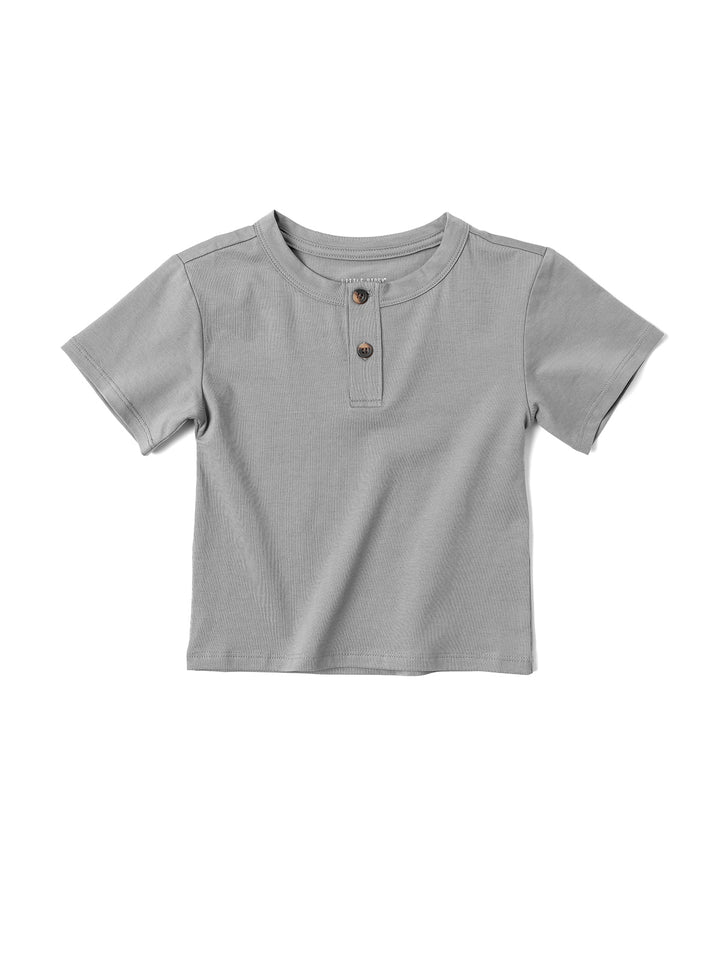 toddler henley tee grey