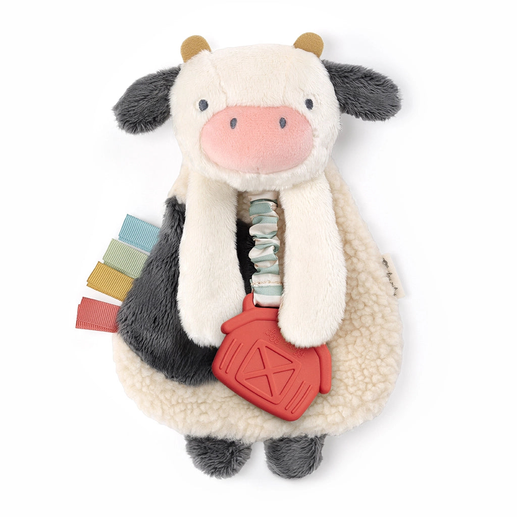 Itzy Lovey Plush and Teether Toy - Cow