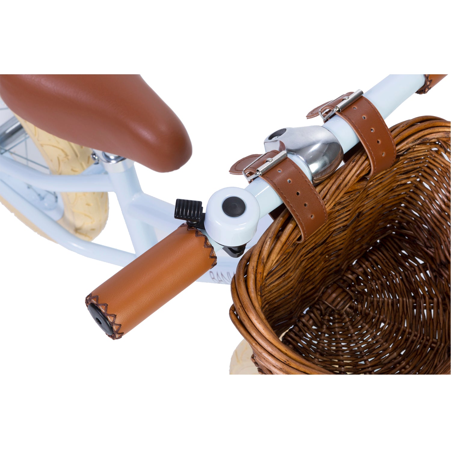 l.ight blue balance vintage banwood bike