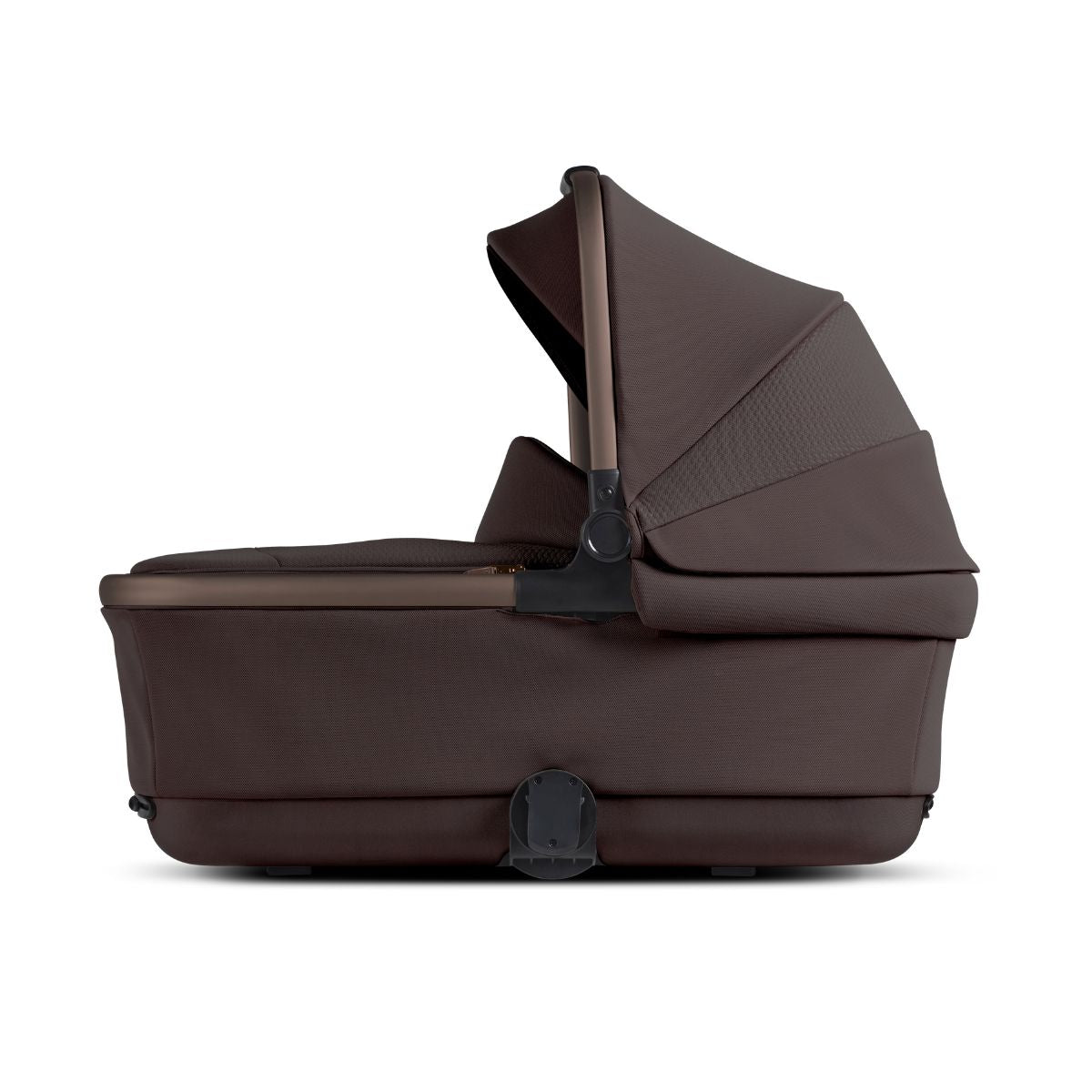 Removable espresso infant bassinet