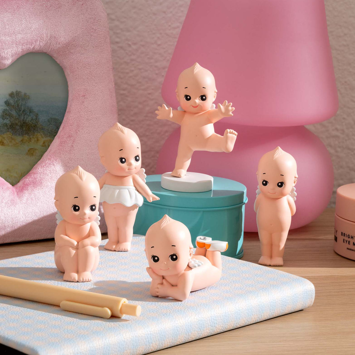 New Unbranded Kewpie/Angel Mini Figure, | Mercari Set of 6 New Unbranded Kewpie, Angel Mini Figures, Easter Costumes, Open Boxes main image 1