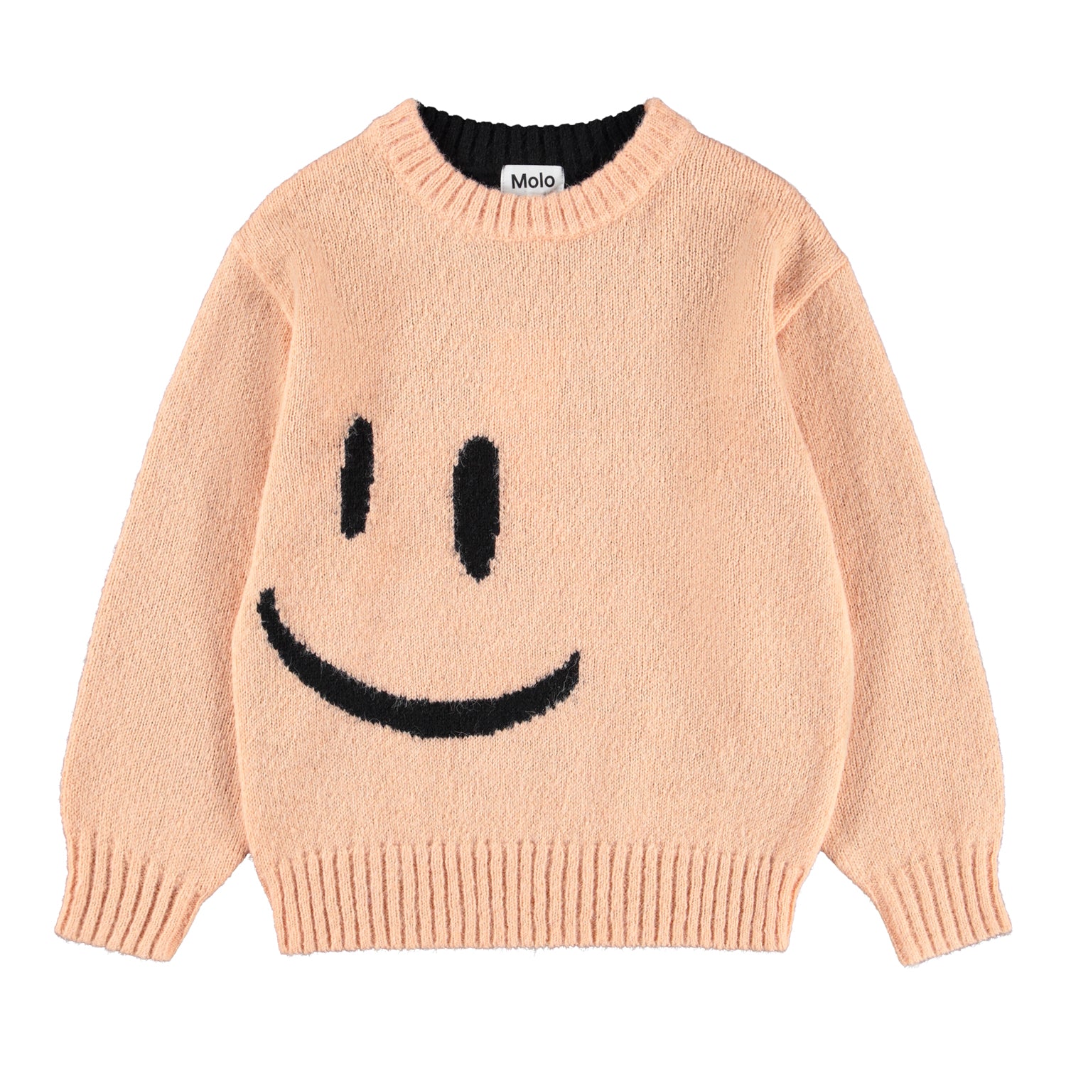 Pink Molo Sweater with Smiley Face