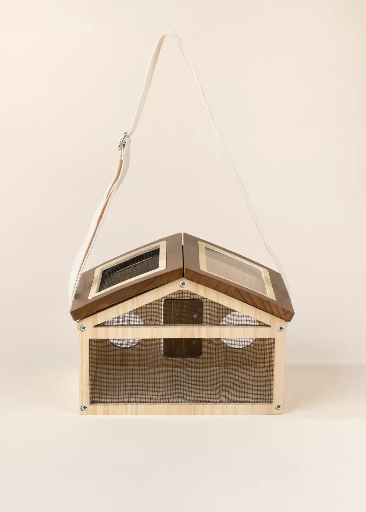 Wooden Bug House Toy with Strap