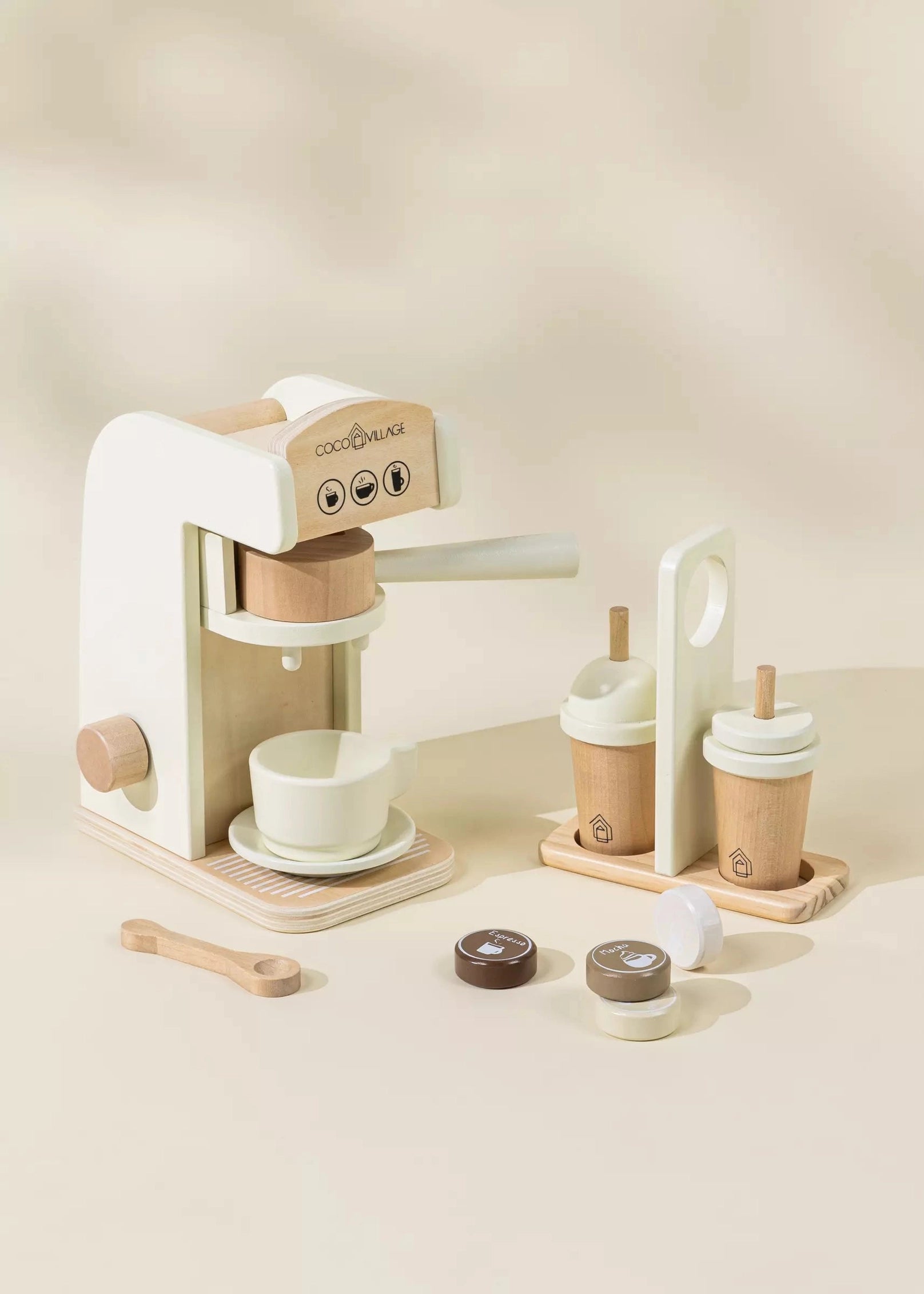 Wooden Coffee Play Set with Accessories