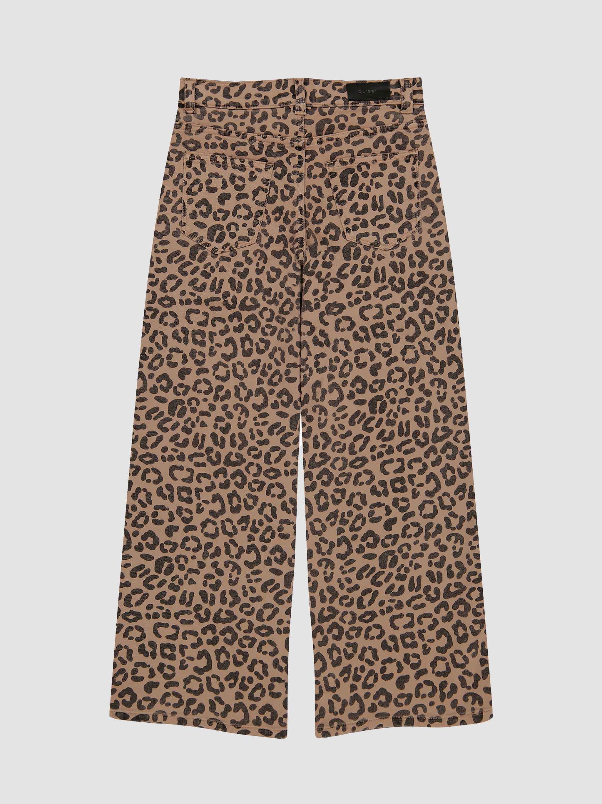 back of DL leopard print jeans