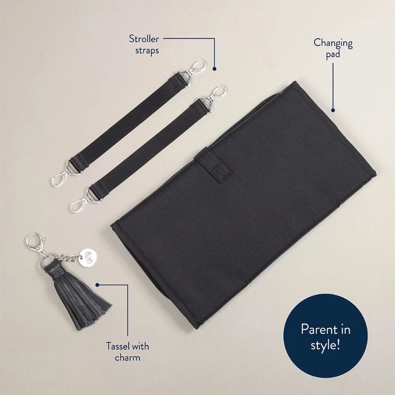 black diaper bag accessories