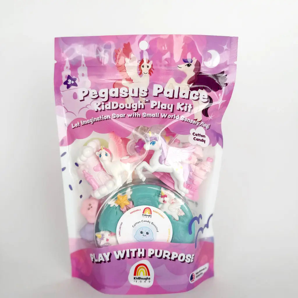 Pegasus Palace Kiddough Play Kit with unicorn fairy figurines