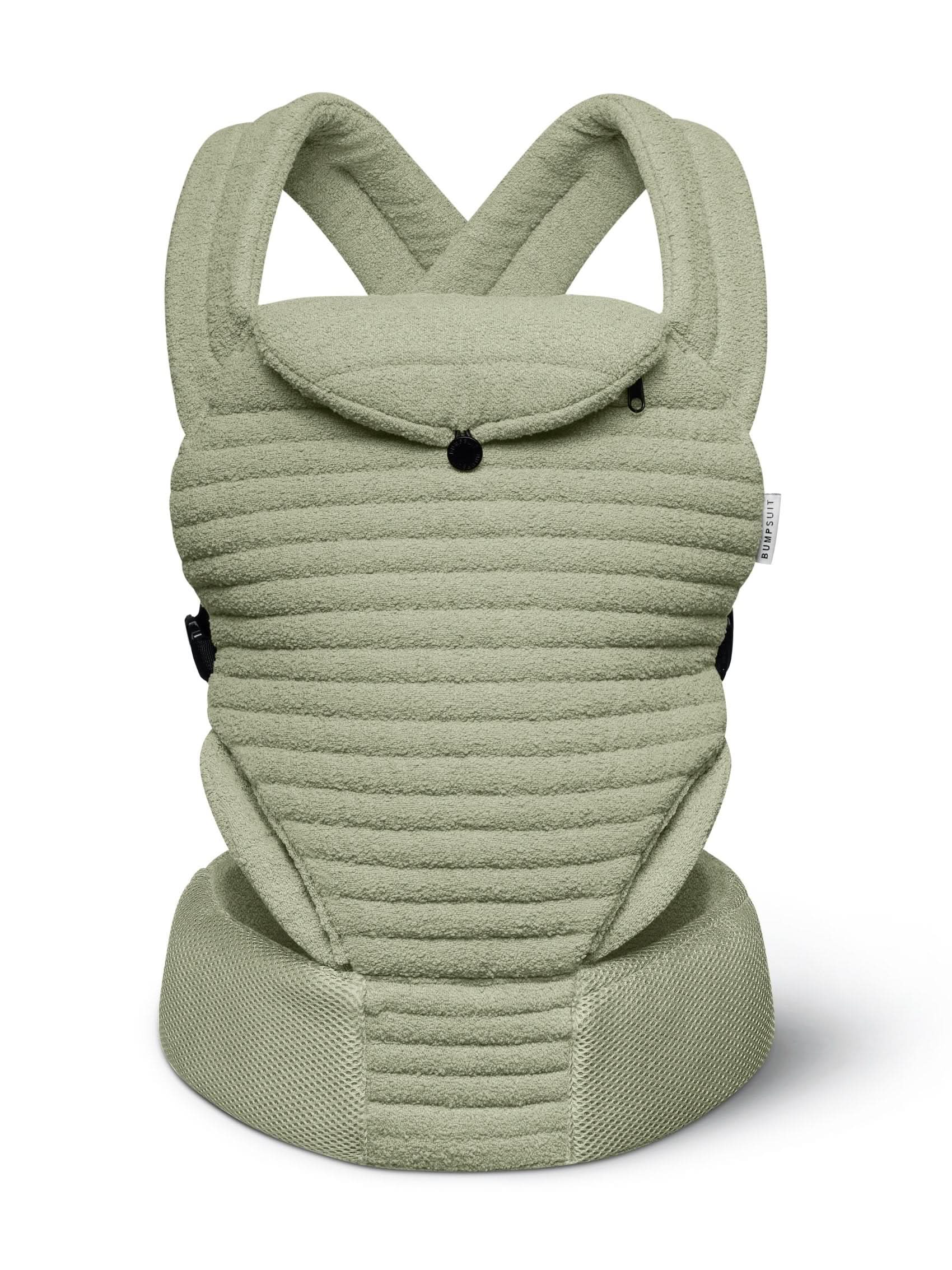 green baby carrier soft