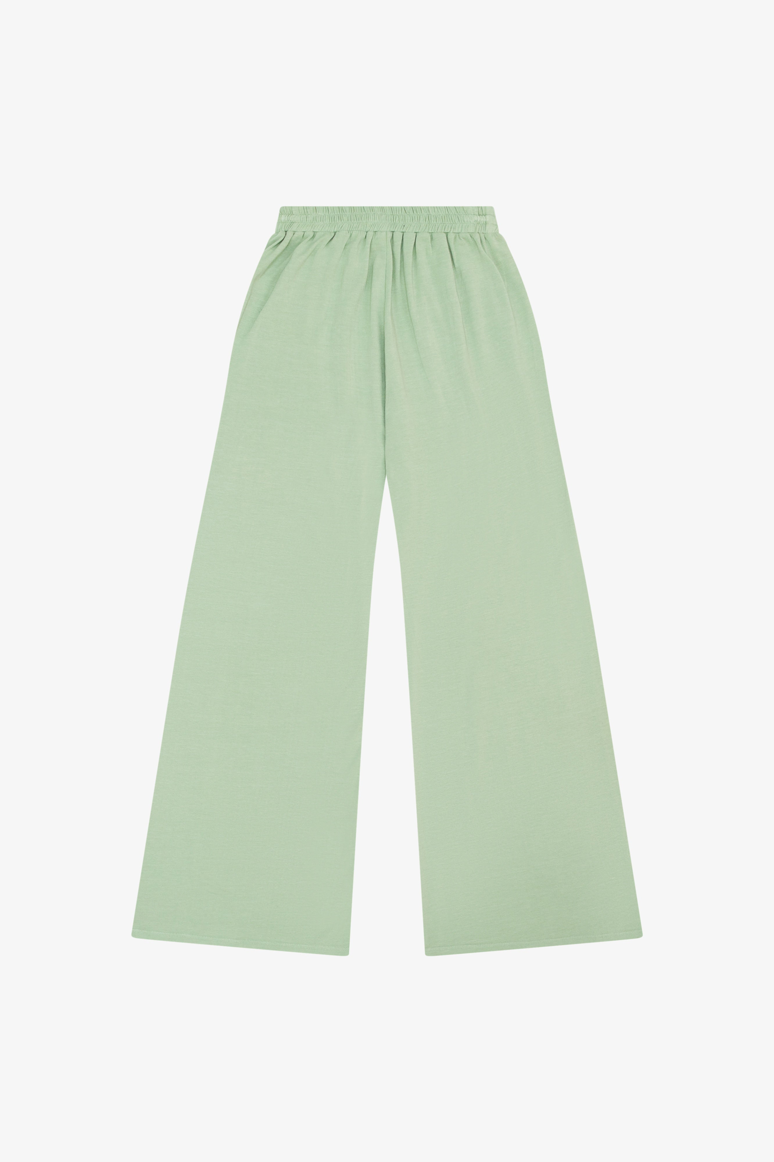 green cozy pants
