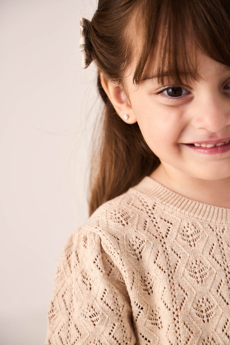 Kids Tan Knit Sweater