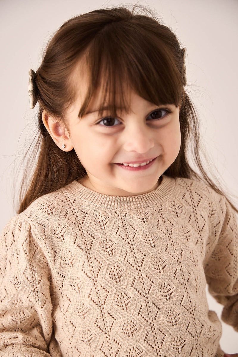 Kids Tan Knit Sweater
