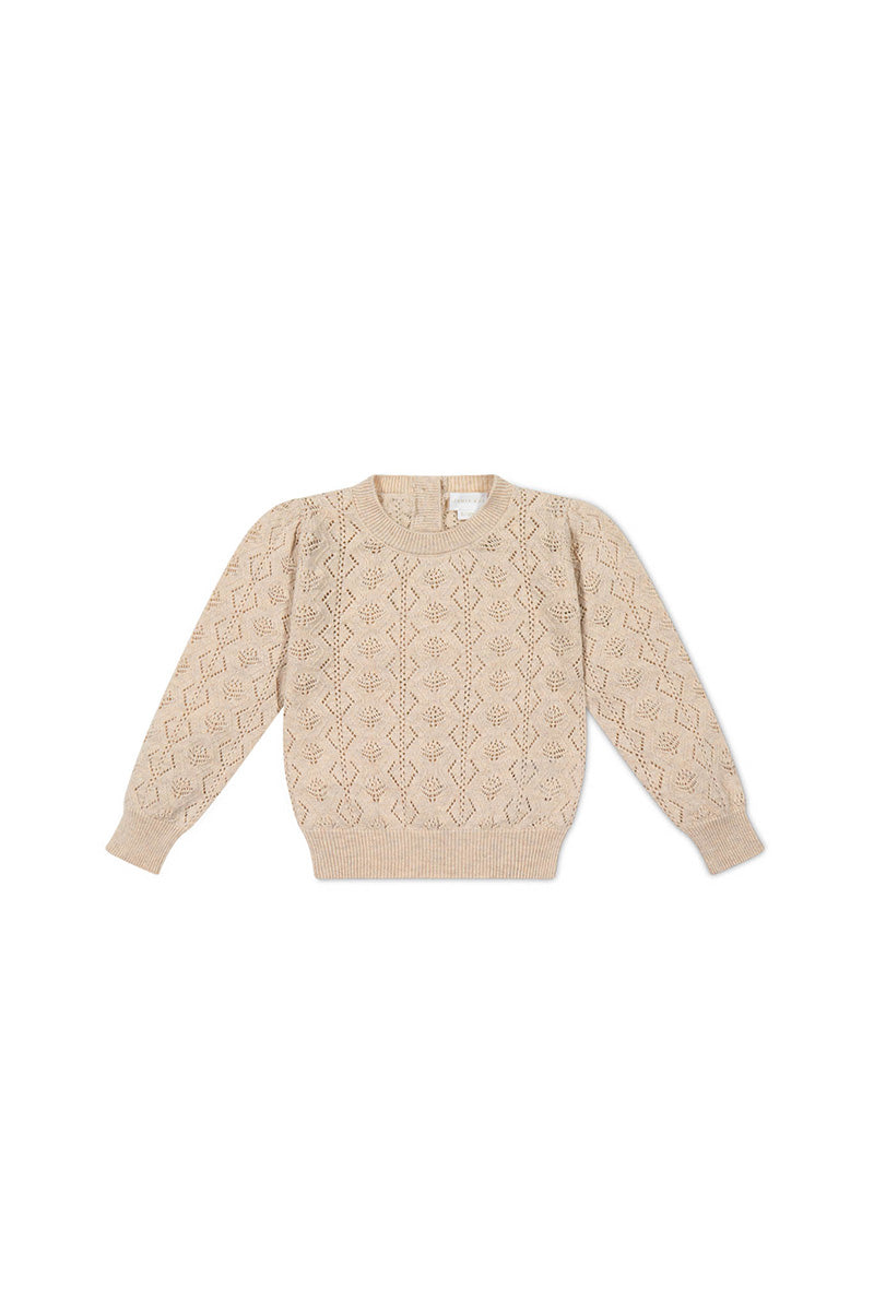 Kids Tan Knit Sweater