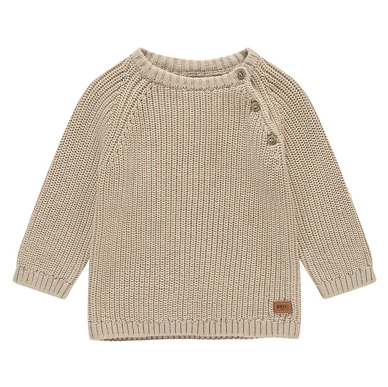 baby boy knitted sweater in beige