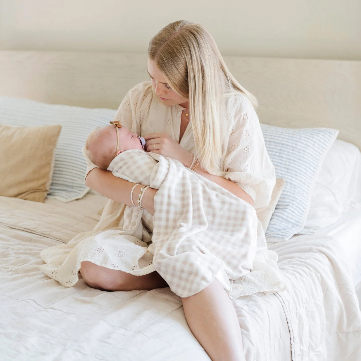 minky stretch swaddle and blanket