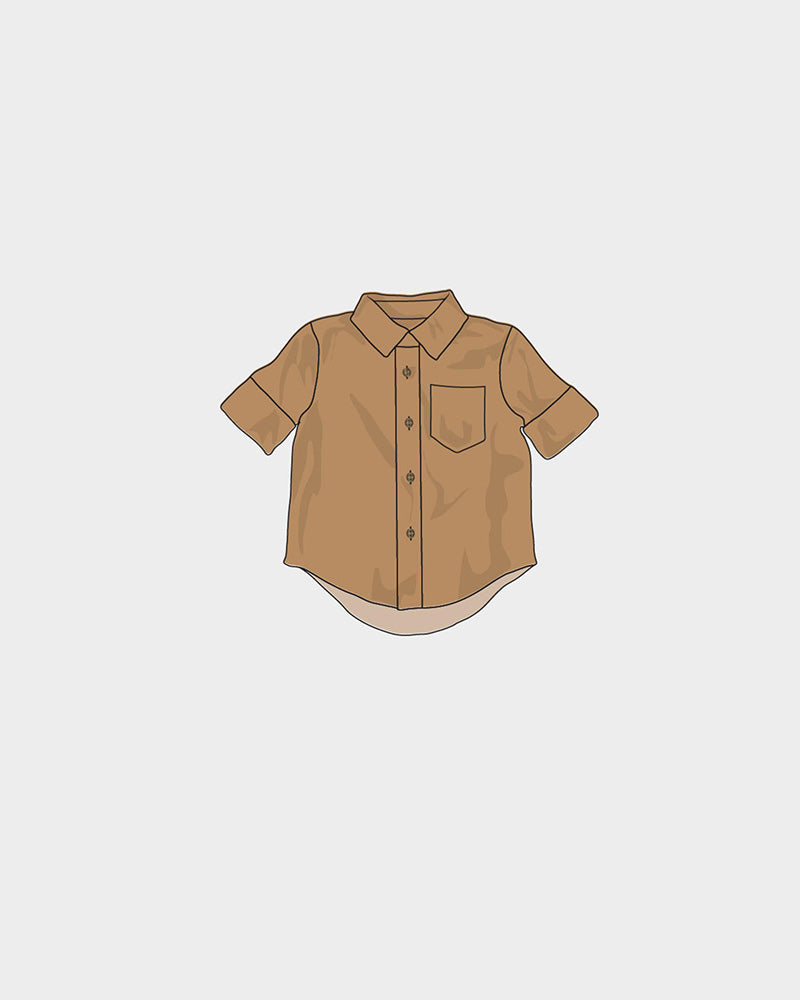 Kids Butterscotch Button up Shirt