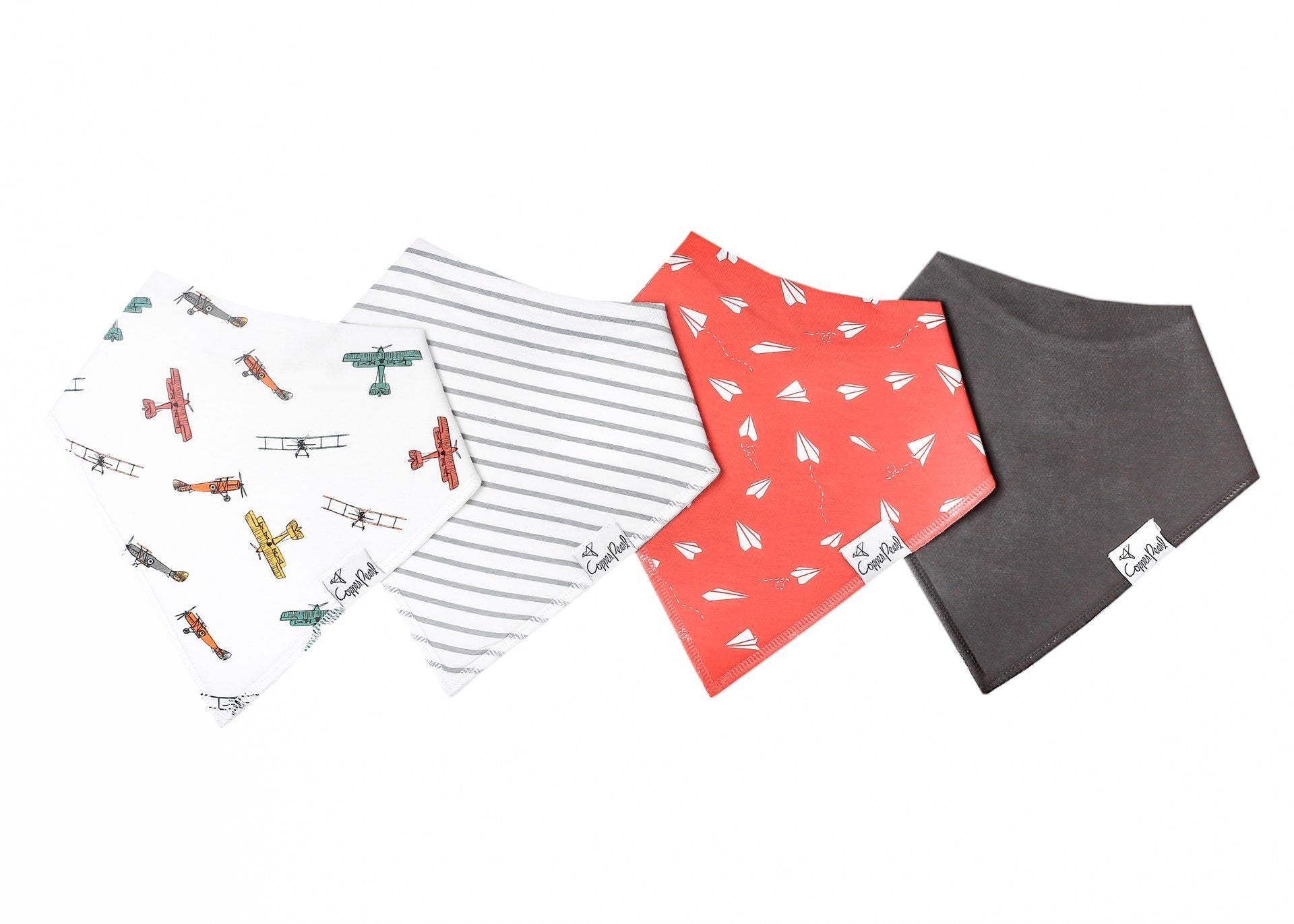 Bandana Bib Set (4 Pack) - Ace Baby Essentials Copper Pearl