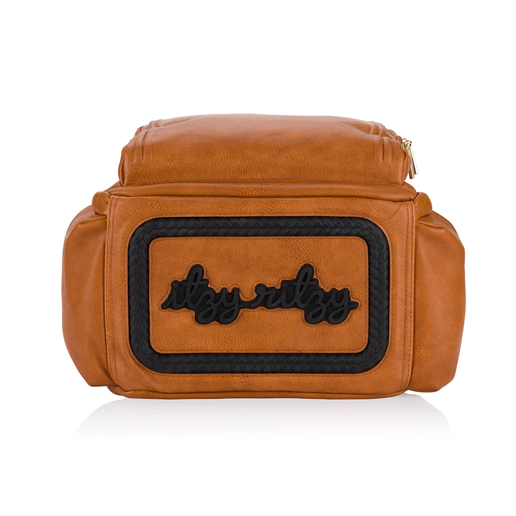 Boss Plus Diaper Bag Backpack - Cognac Diaper Bag Itzy Ritzy