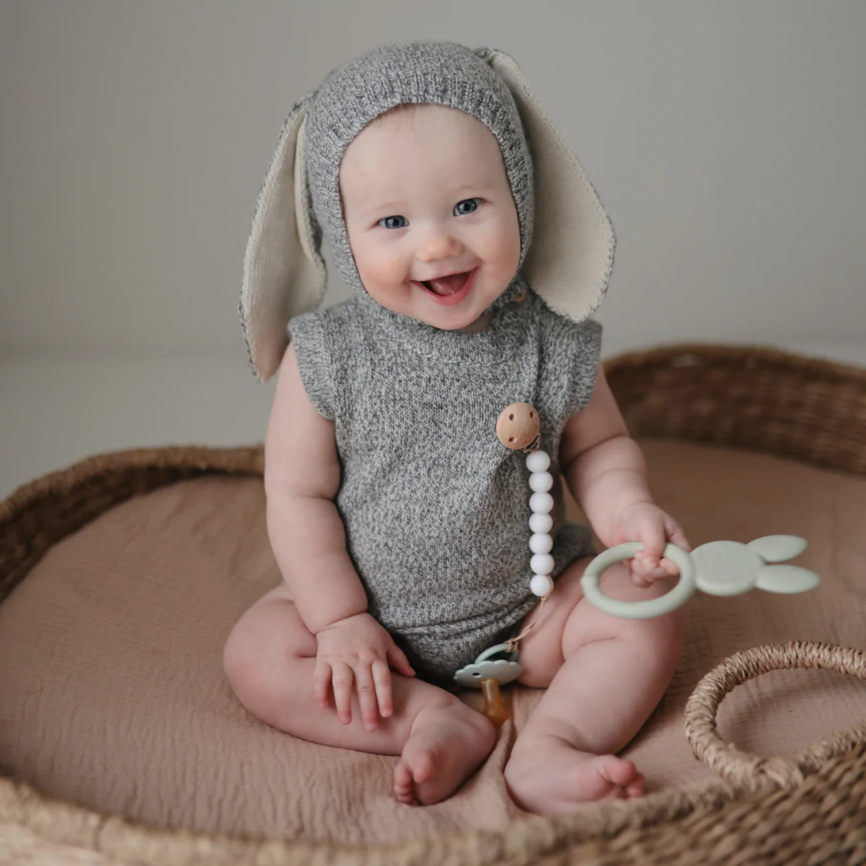 Bunny Teether Teething Mushie