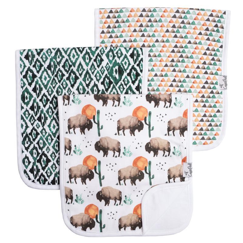Burp Cloth Set (3 Pack) - Bison Baby Essentials Copper Pearl