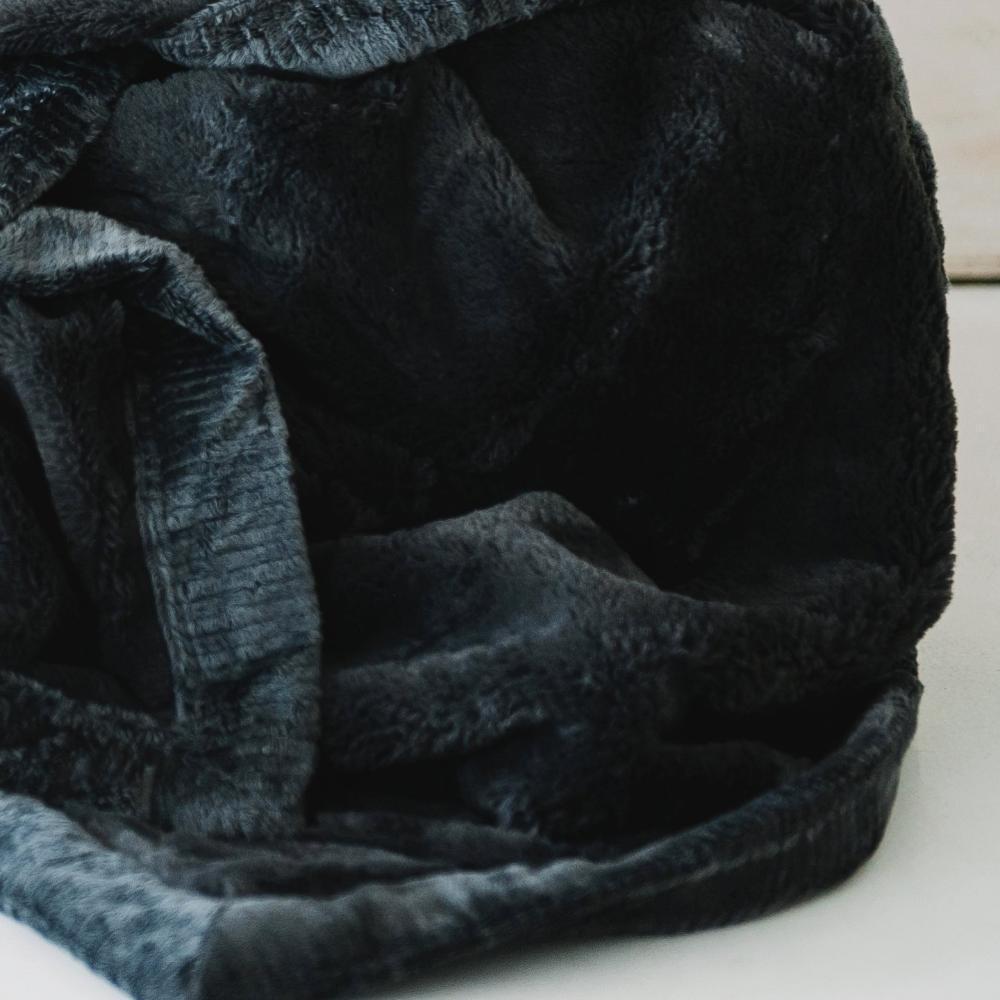 Charcoal Lush Blanket - Toddler Blankets Saranoni