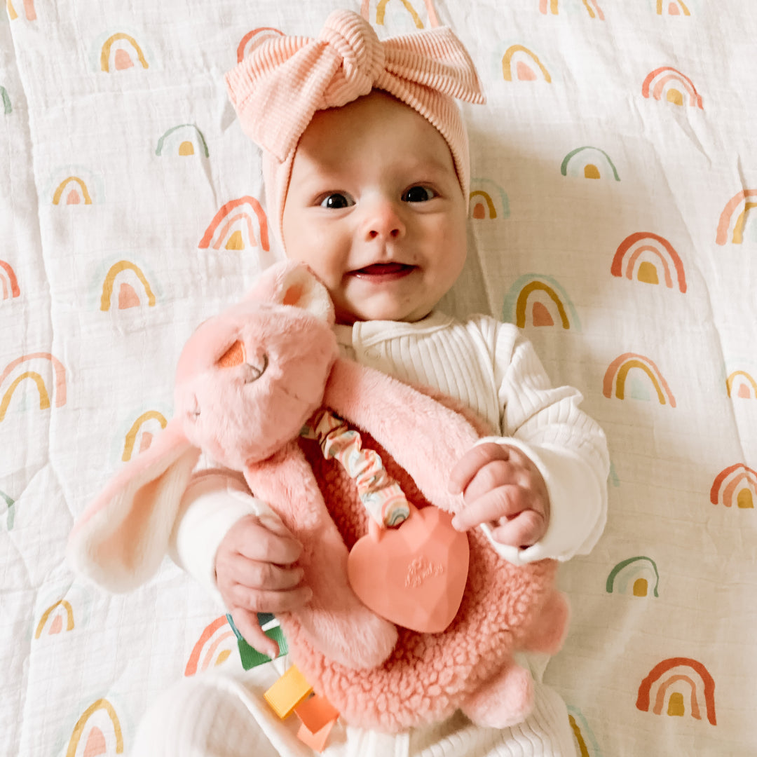 Itzy Lovey Plush and Teether Toy - Ana the Bunny Teething Itzy Ritzy