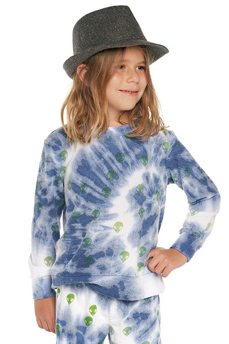 Knit Long Sleeve Crew Neck Pullover - Atlantic Tie Dye Children's Clothing Chaser