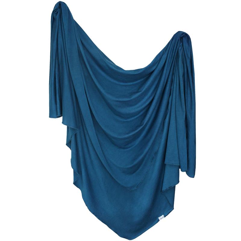 Knit Swaddle Blanket - River Blankets Copper Pearl