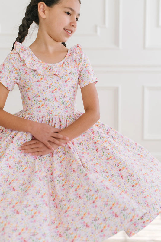 Harlow Dress - Watercolor Bloom