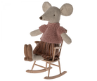 kids mouse toy pink rocking chair
