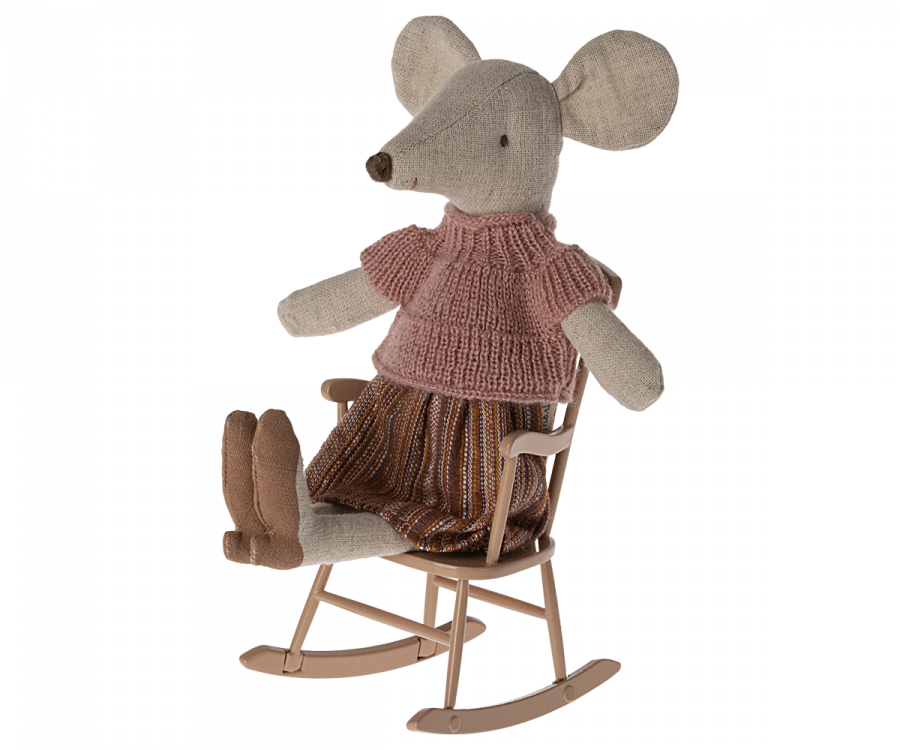 kids mouse toy pink rocking chair