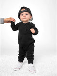 Load image into Gallery viewer, Waffle Romper - Black
