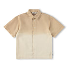 Beige and brown gradient shirt on a white background