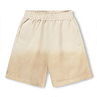 Beige shorts with a gradient effect on a white background