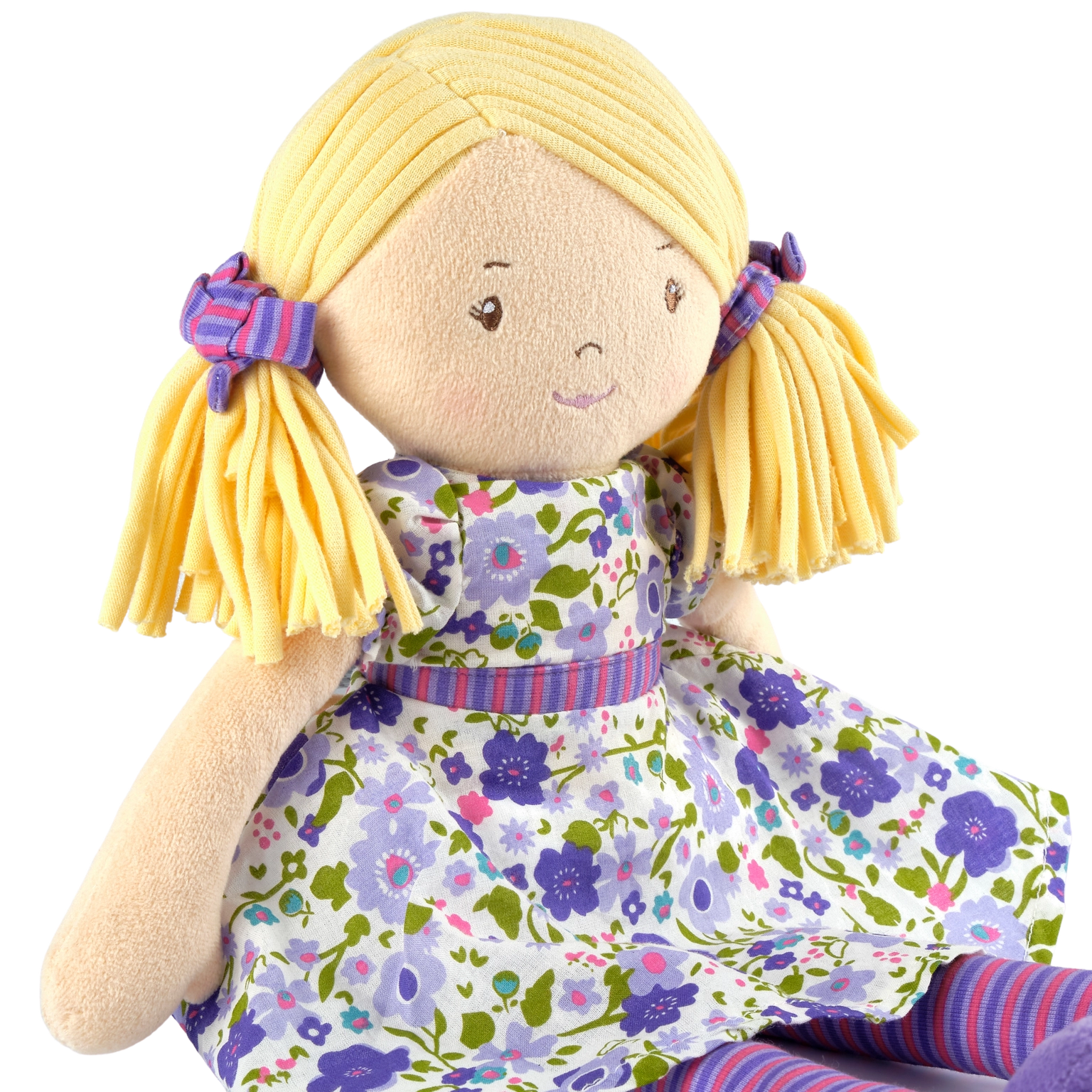 Peggy - Blonde Hair with Lilac and Pink Dress