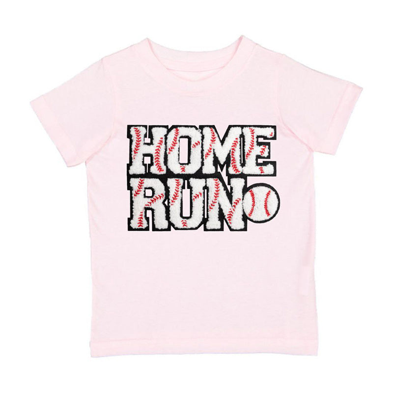 kids pink home run shirt
