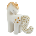 Load image into Gallery viewer, Shining Stars Unicorn Natural Rubber Rattle with Crinkle Tail
