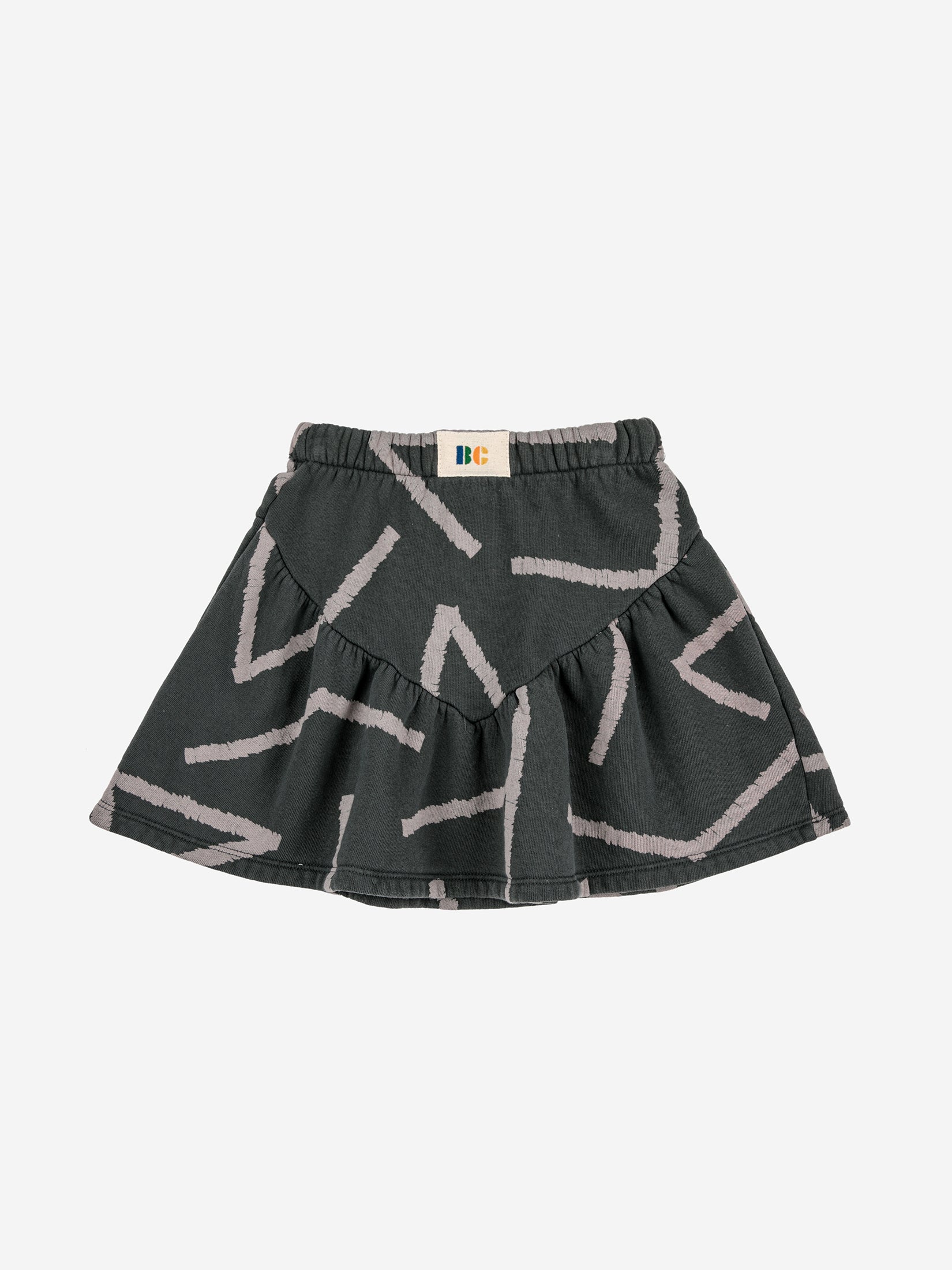 Lines All Over Skirt - Grey