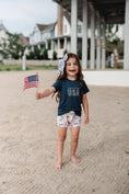 Load image into Gallery viewer, Party in the USA Navy Blue Bamboo Shirt Kids
