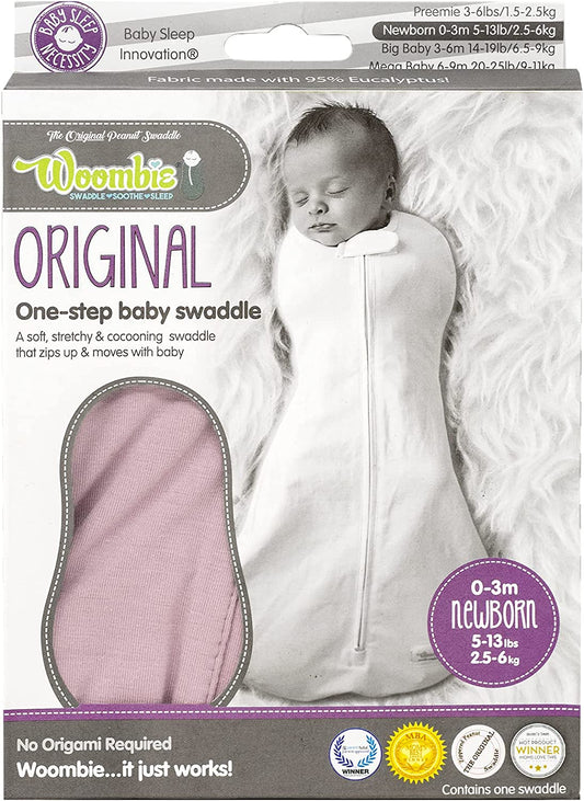 The Tencel Woombie Baby Swaddling Wrap - Dahlia Pink