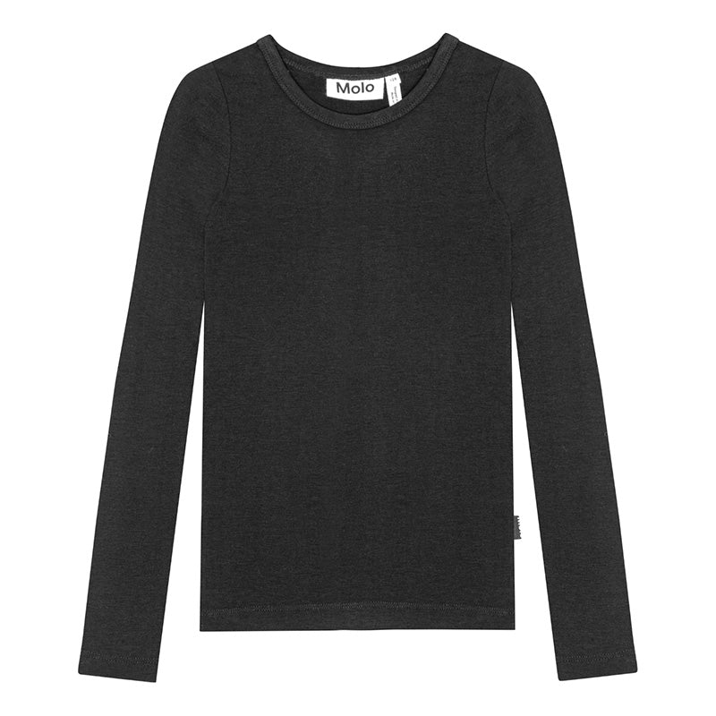girls long sleeve black shirt