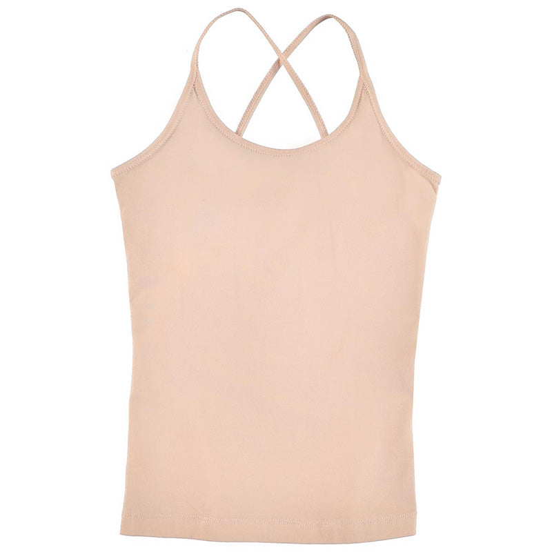 girls tan tank top