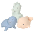 Load image into Gallery viewer, Marshmallow Ocean Animals Teether, Rattle & Bath Toys
