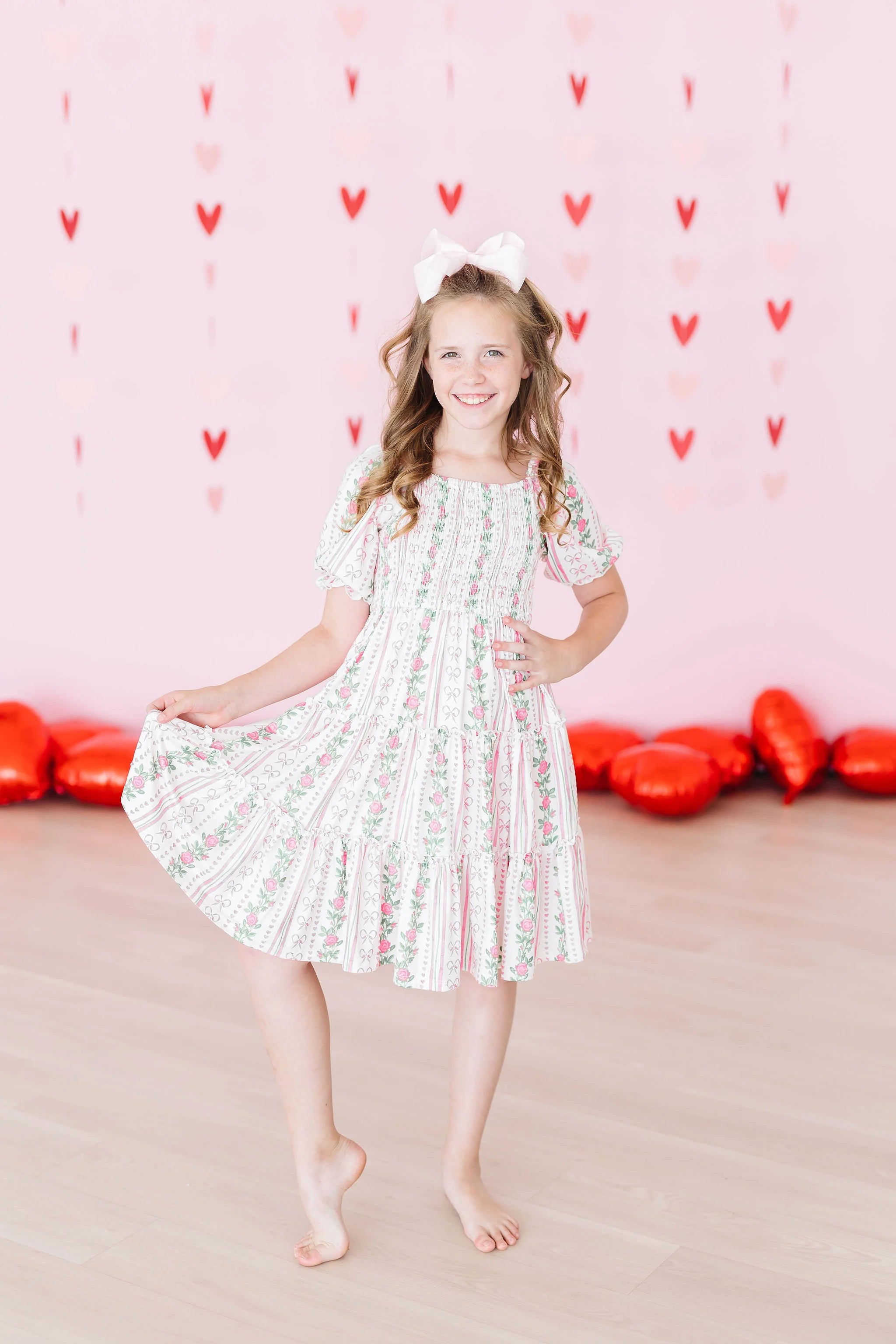 Mila and Rose dress Floral striped dress