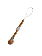 Brown Rainbow Baby Pacifier Clip