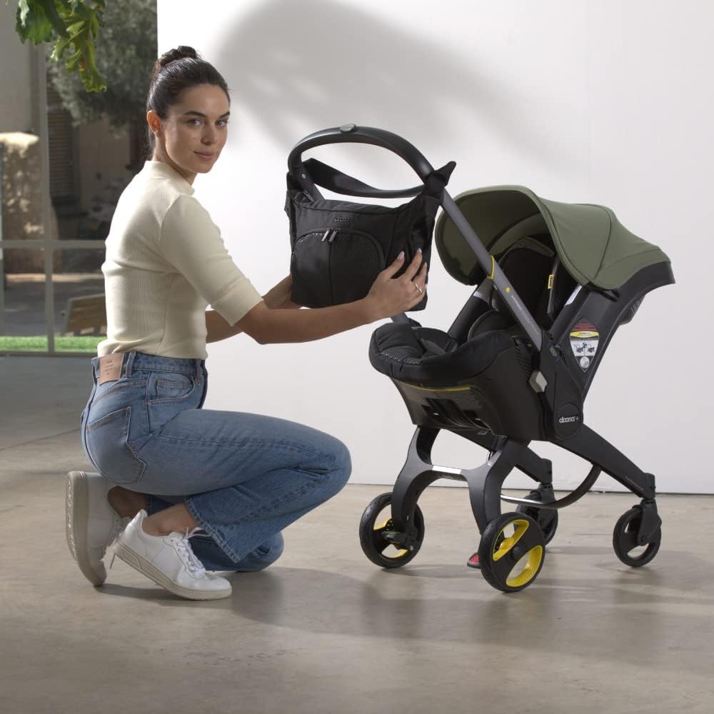 doona bag for stroller Doona Essentials Bag for Convertible Car Seat and Stroller, Nitro Black
