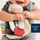 Itzy Lovey Plush and Teether Toy - Cow