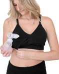 Load image into Gallery viewer, Sublime® Hands-Free Pumping & Nursing Sports Bra - Black
