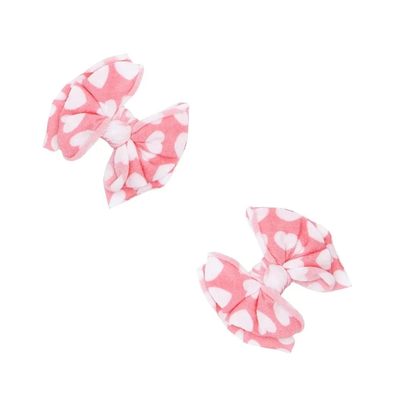 2 Pack Fab Clips - Dreamboat (Pink + White Hearts)