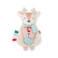 Load image into Gallery viewer, Holiday Itzy Lovey Plush and Teether Toy - Pink Reindeer
