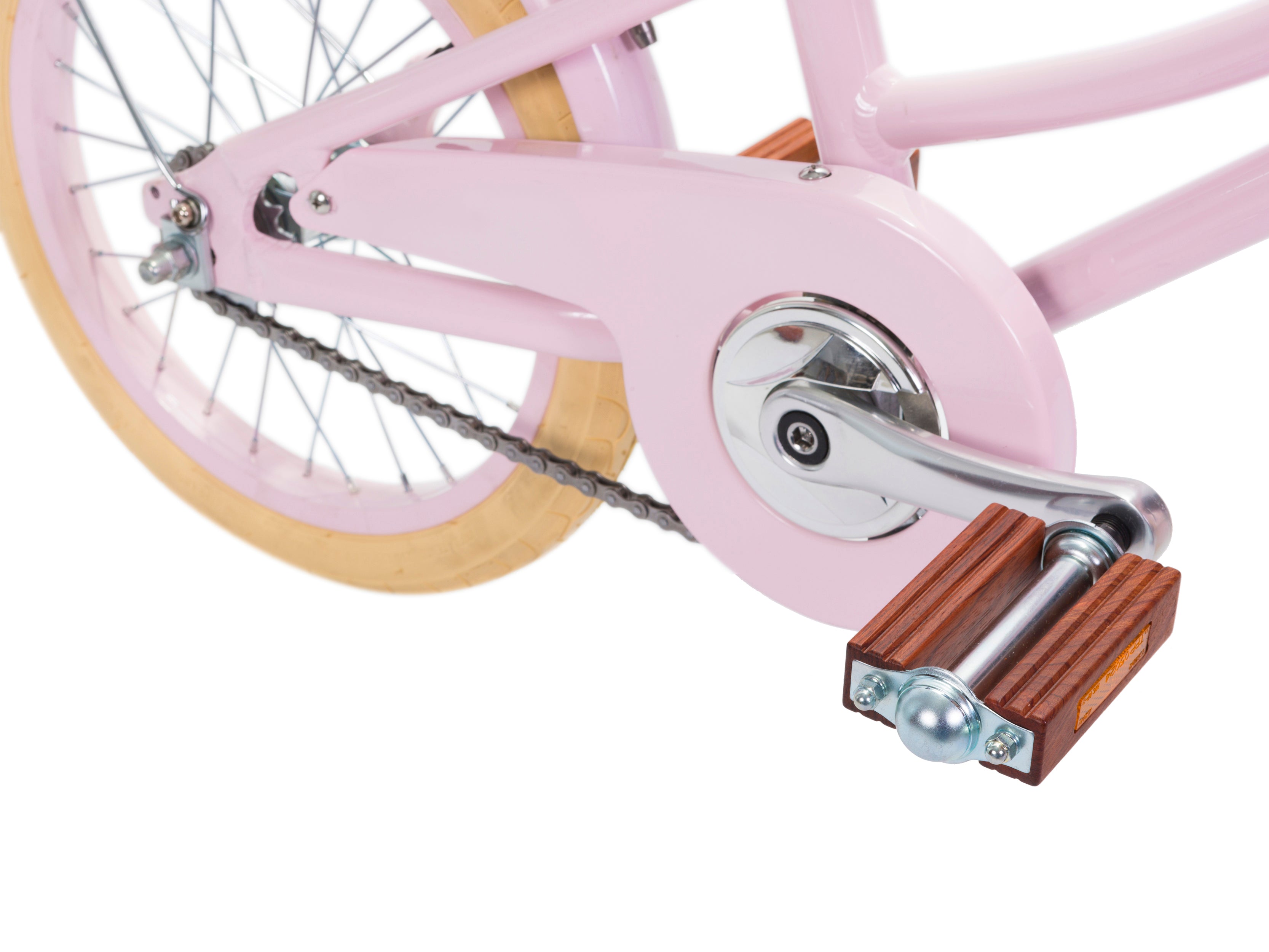 pink kids classic bike
